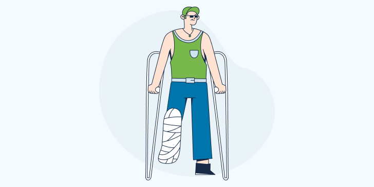 Перелом ноги